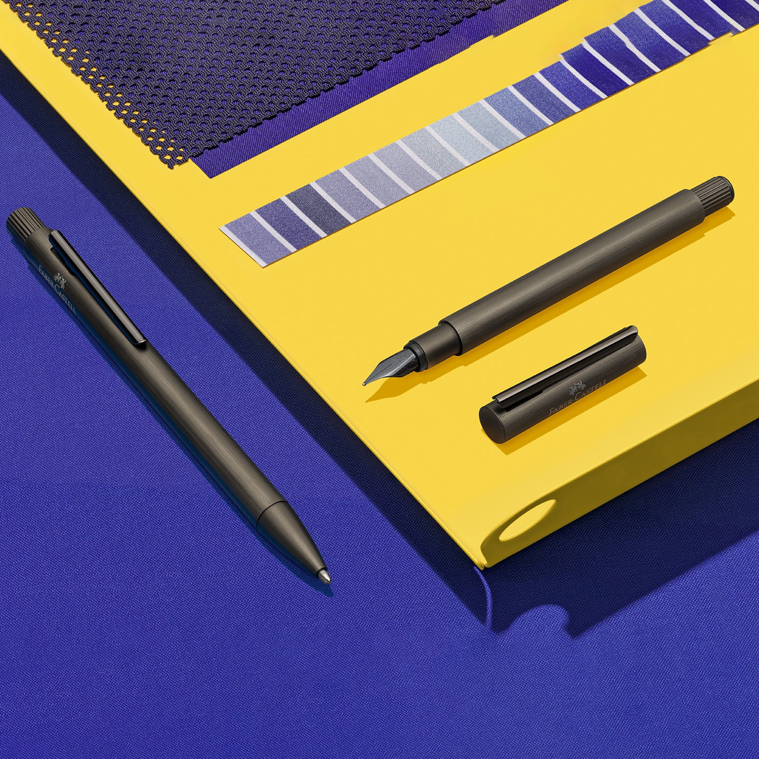 Faber-Castell Neo Slim Fountain Pen - Aluminium Gunmetal BT EF