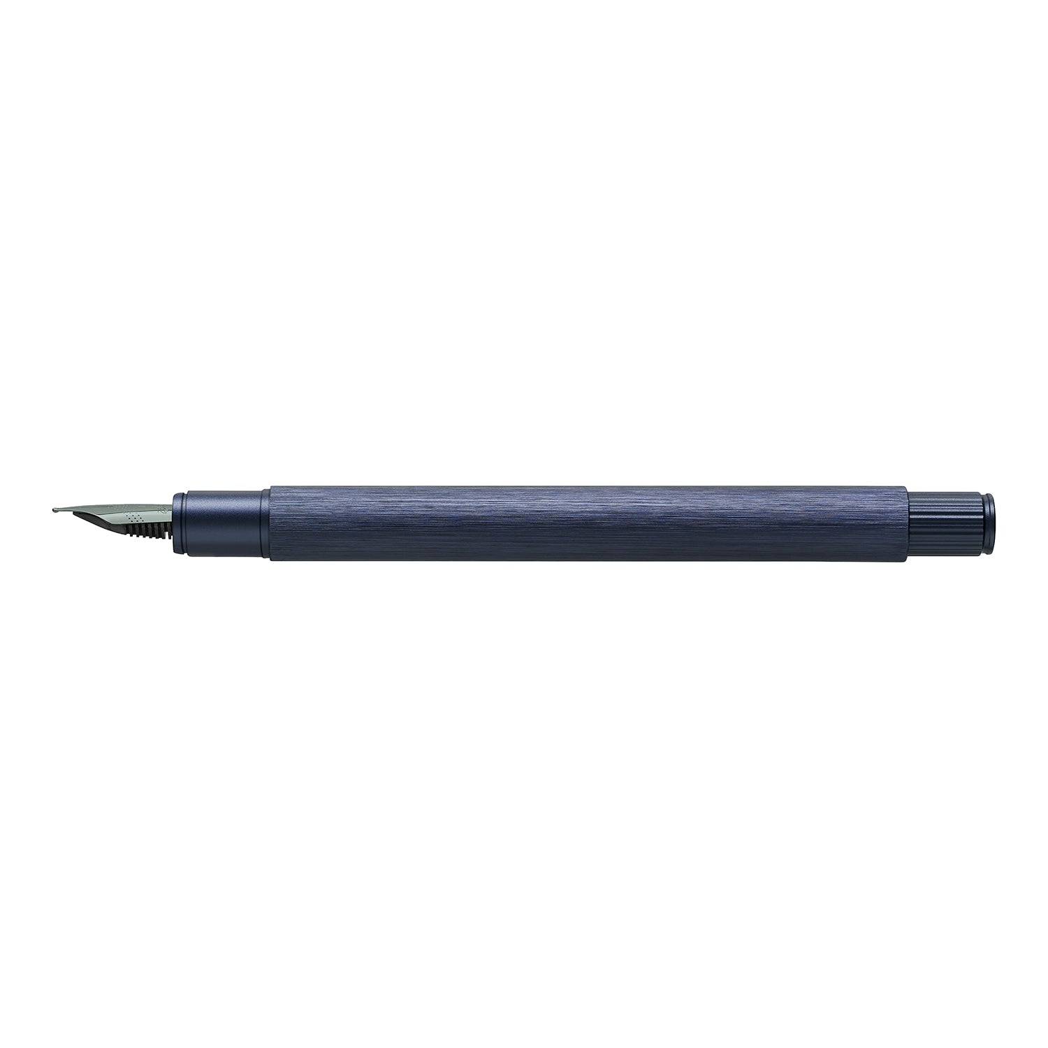 Faber-Castell Neo Slim Fountain Pen - Aluminium Dark Blue BT B