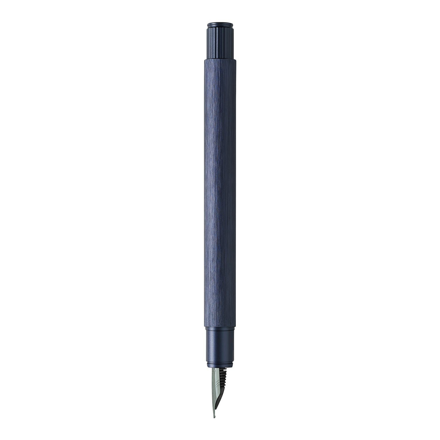 Faber-Castell Neo Slim Fountain Pen - Aluminium Dark Blue BT B
