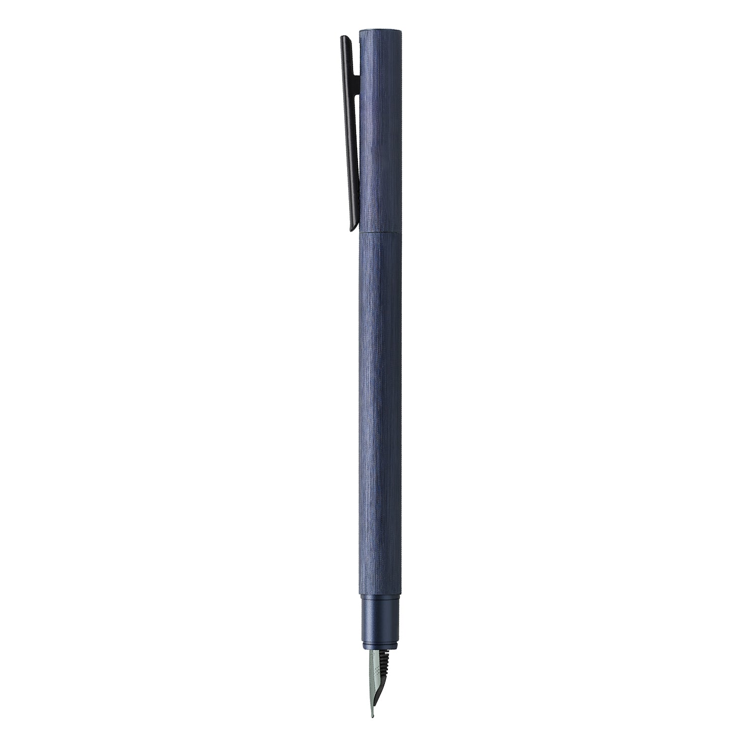 Faber-Castell Neo Slim Fountain Pen - Aluminium Dark Blue BT B