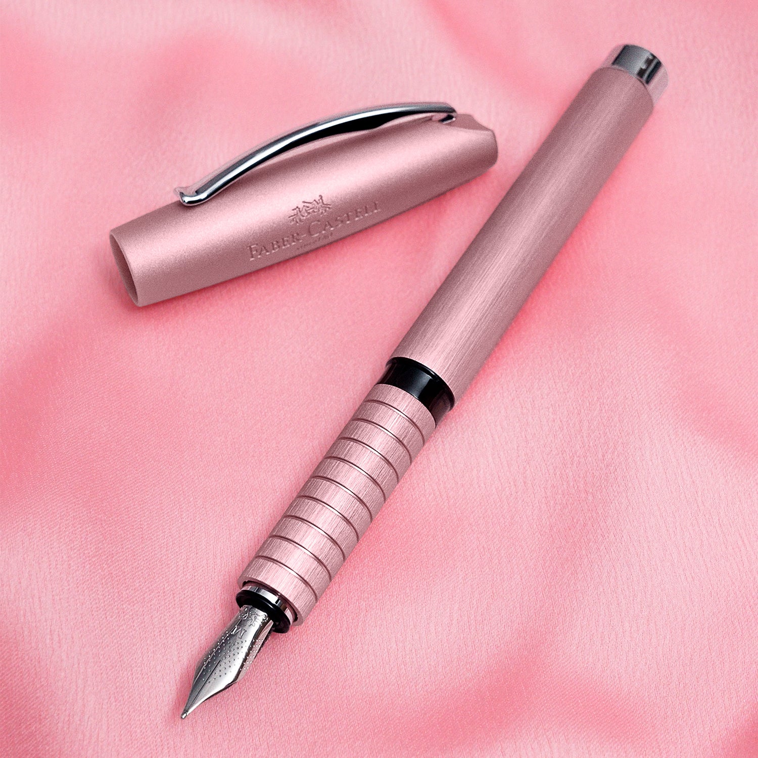Faber-Castell Essentio Fountain Pen - Aluminium Rose CT EF