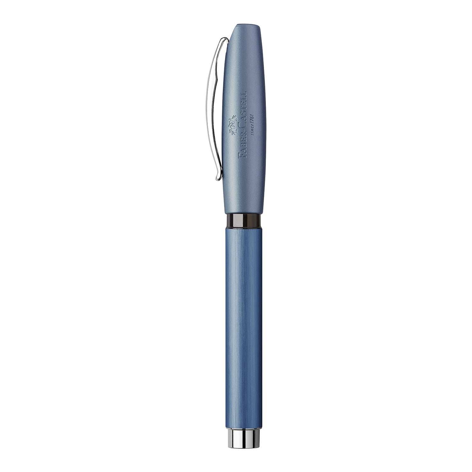 Faber-Castell Essentio Fountain Pen - Aluminium Blue CT EF