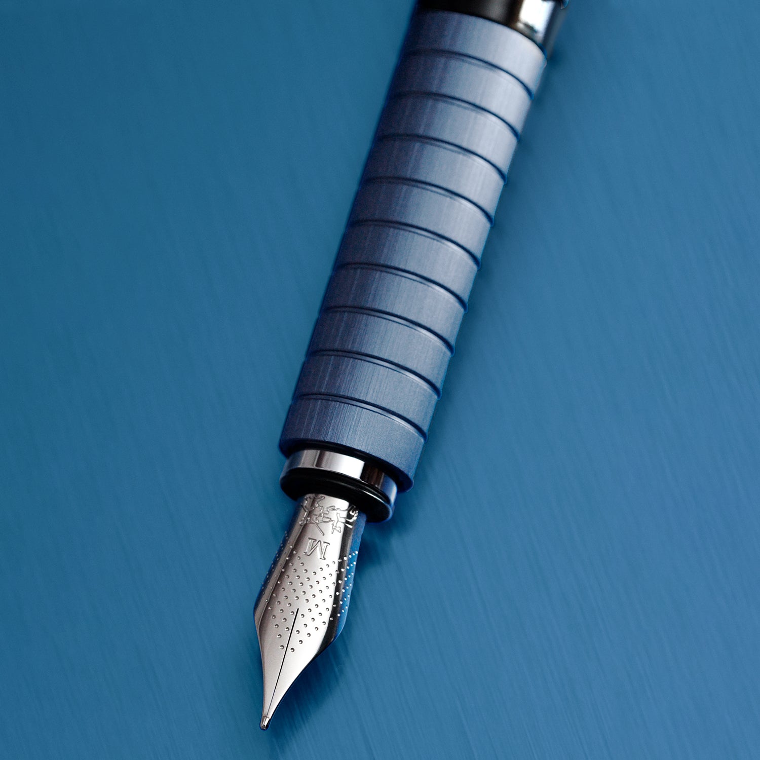 Faber-Castell Essentio Fountain Pen - Aluminium Blue CT EF