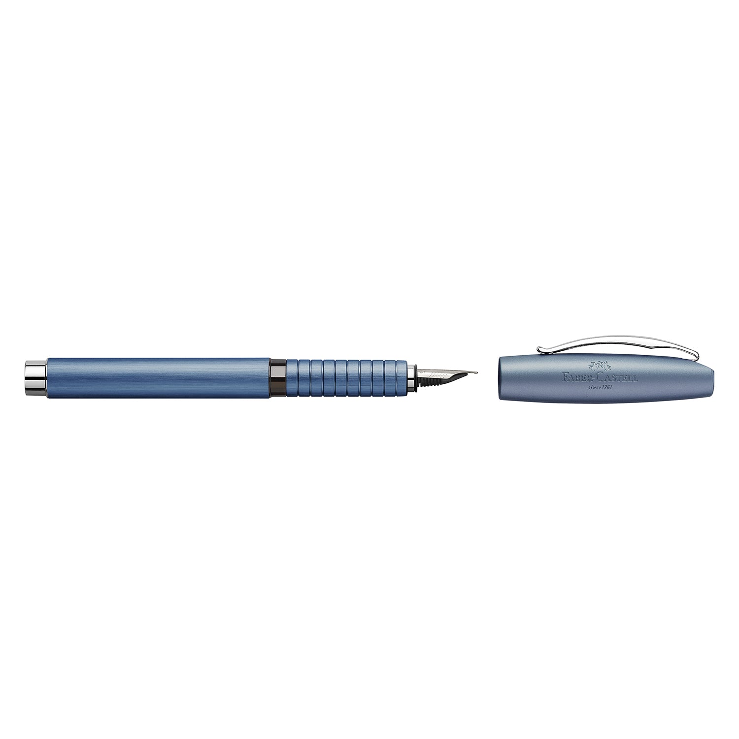 Faber-Castell Essentio Fountain Pen - Aluminium Blue CT B