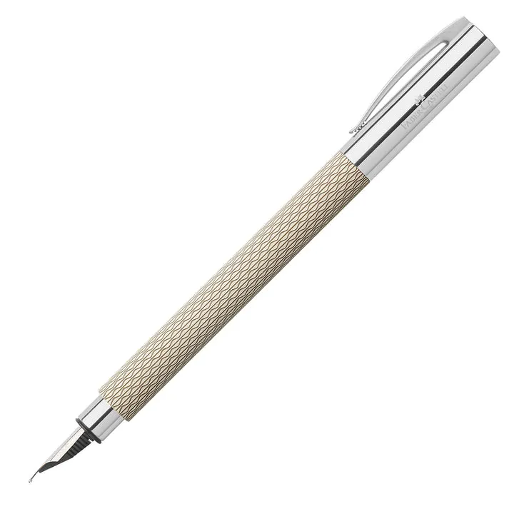 Faber-Castell Ambition Fountain Pen - OpArt White Sand CT EF