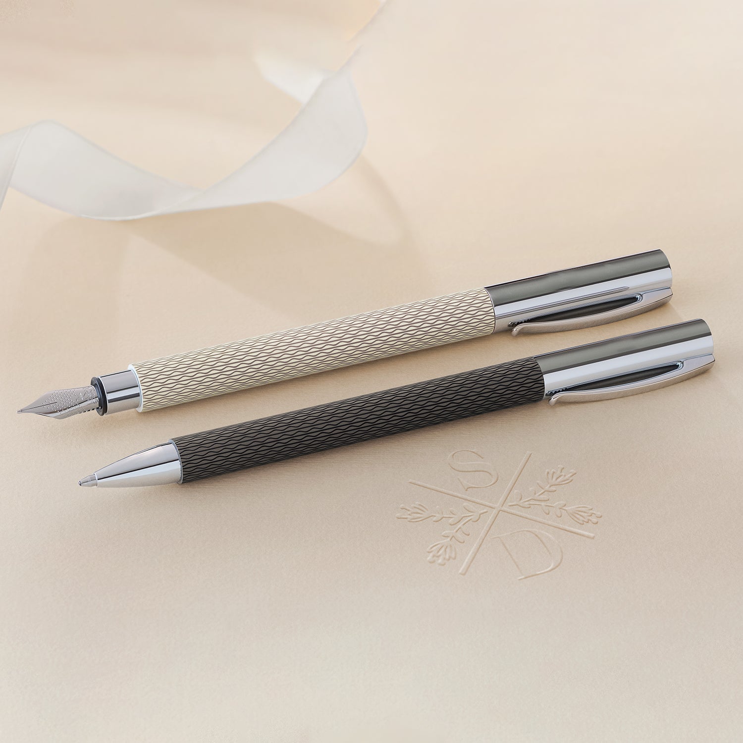 Faber-Castell Ambition Roller Ball Pen - OpArt Black Sand CT