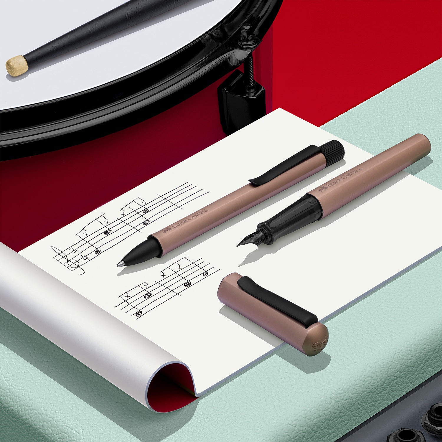 Faber-Castell Hexo Ball Pen - Bronze BT