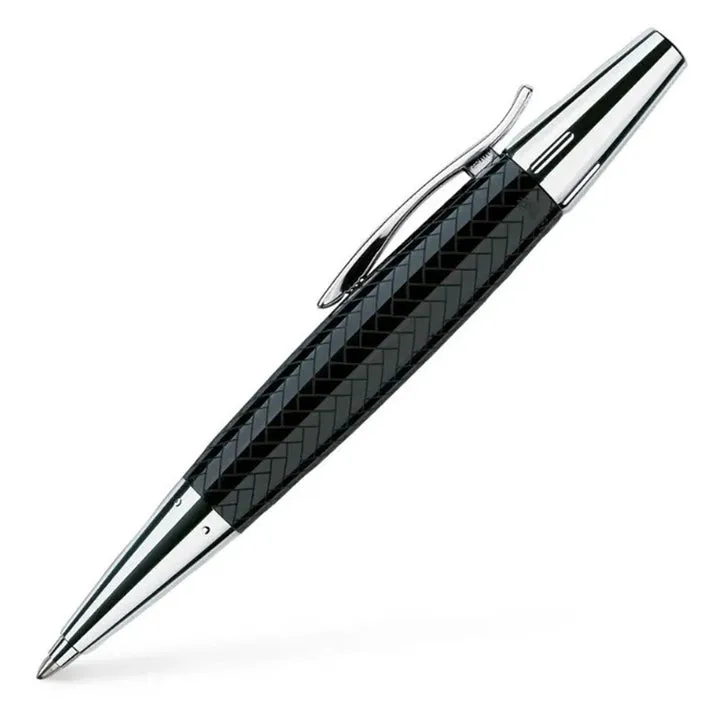 Faber-Castell E-motion Ball Pen - Parquet Black CT