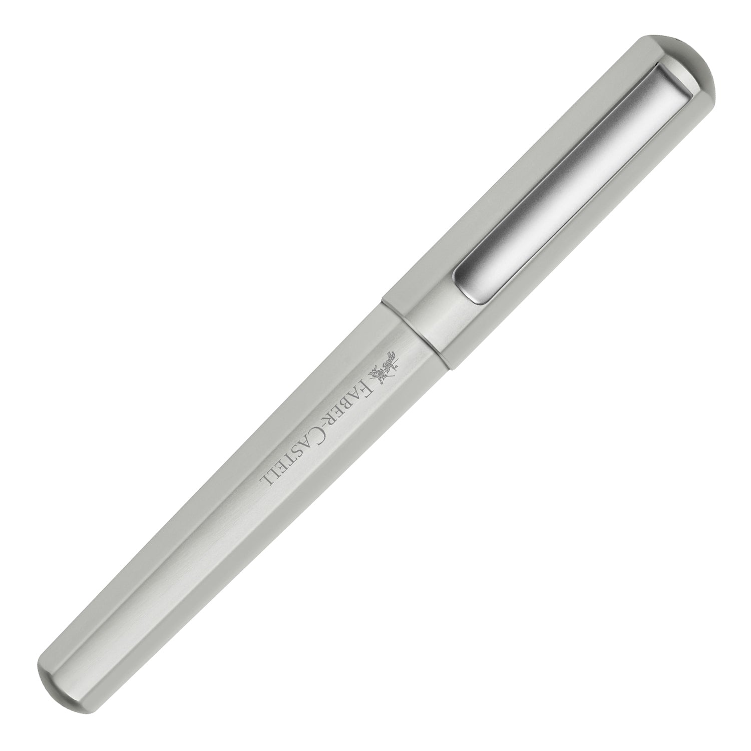 Faber-Castell Hexo Fountain Pen - Matte Silver CT B