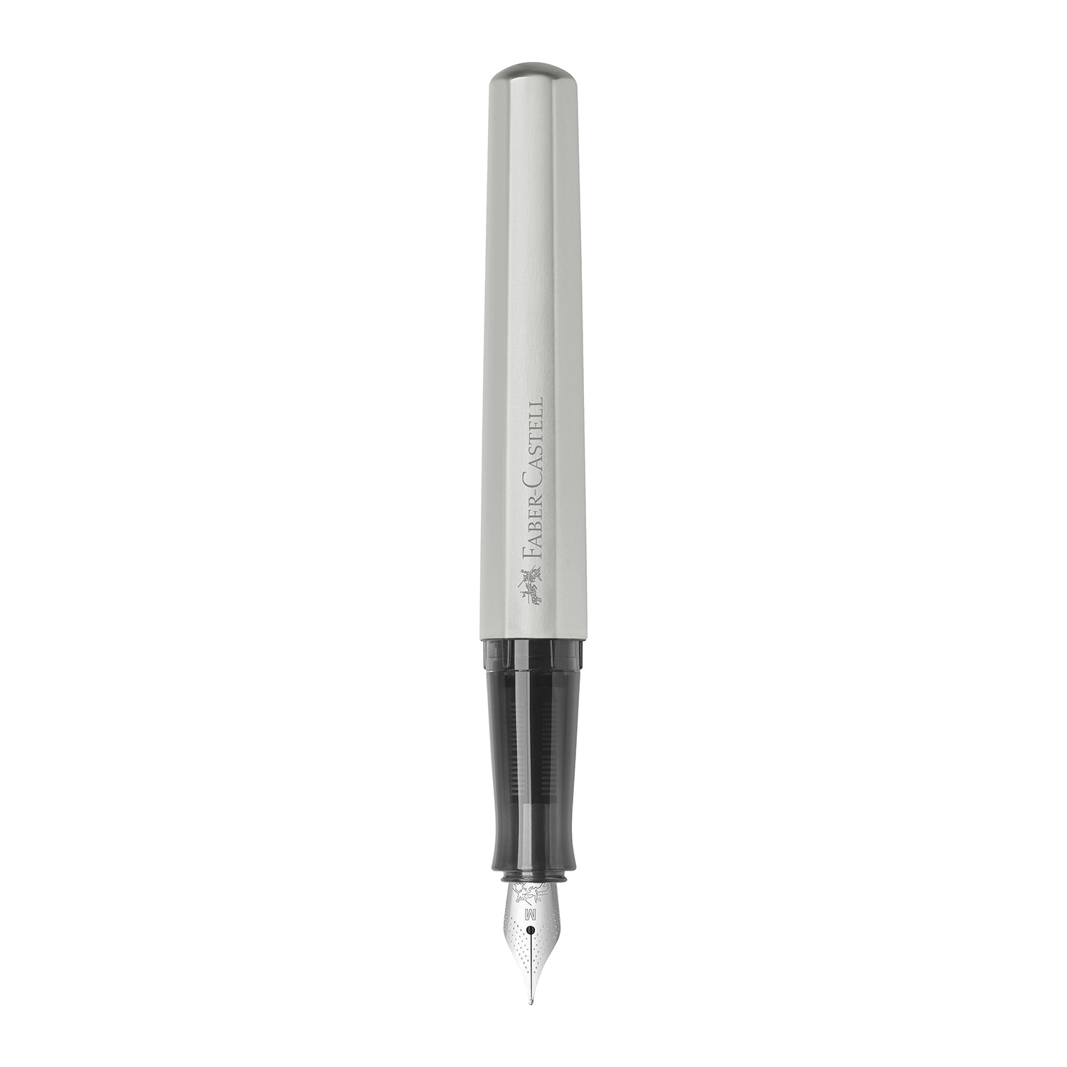 Faber-Castell Hexo Fountain Pen - Matte Silver CT B