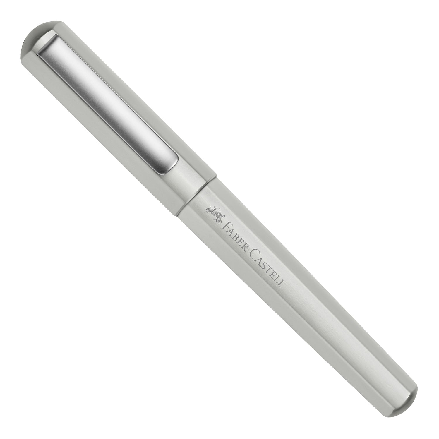 Faber-Castell Hexo Fountain Pen - Matte Silver CT B