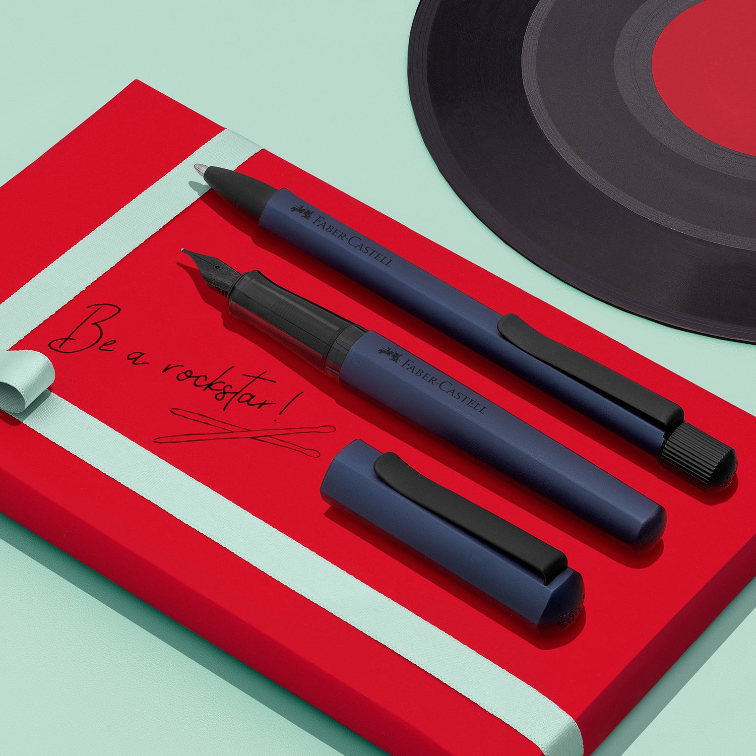 Faber-Castell Hexo Fountain Pen - Blue BT B
