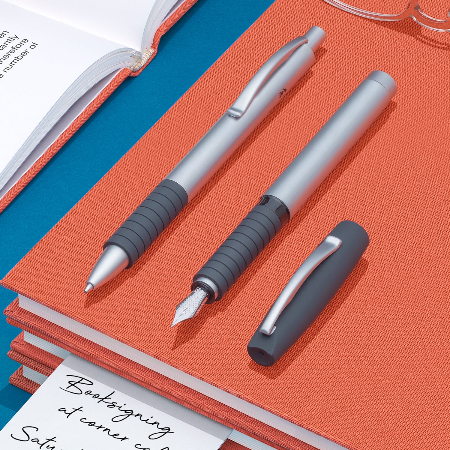 Faber-Castell Essentio Fountain Pen -Matte Silver CT EF