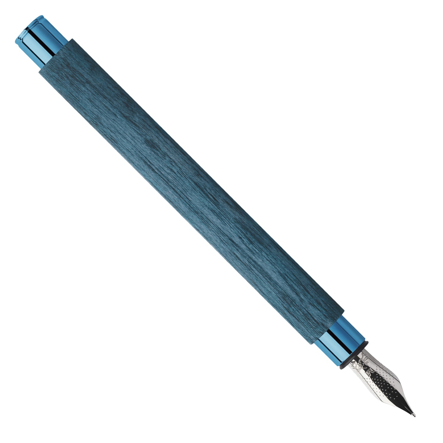 Faber-Castell Ambition Fountain Pen - Blue Wood PVD (Special Edition) B