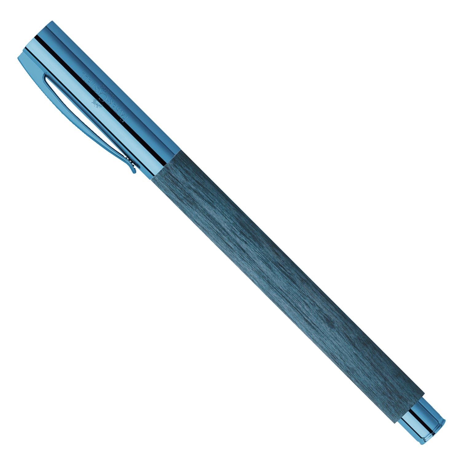 Faber-Castell Ambition Fountain Pen - Blue Wood PVD (Special Edition) EF