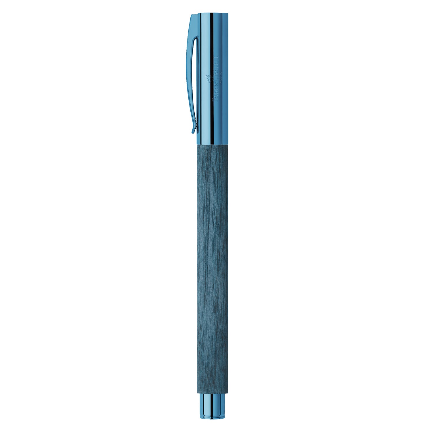 Faber-Castell Ambition Fountain Pen - Blue Wood PVD (Special Edition) EF