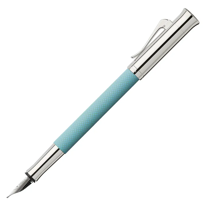 Graf Von Faber-Castell Guilloche Fountain Pen - Turquoise F