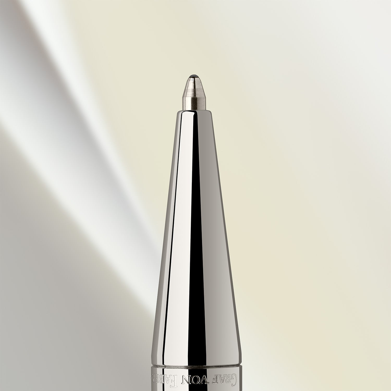 Graf Von Faber-Castell Guilloche Ball Pen - Rhodium CT