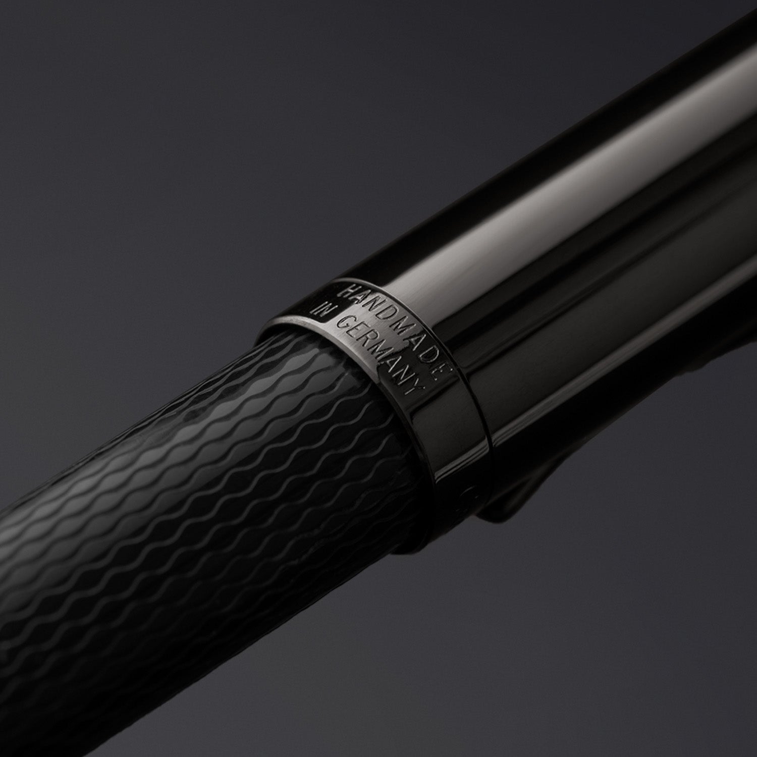 Graf Von Faber-Castell Guilloche Roller Ball Pen - Black Edition
