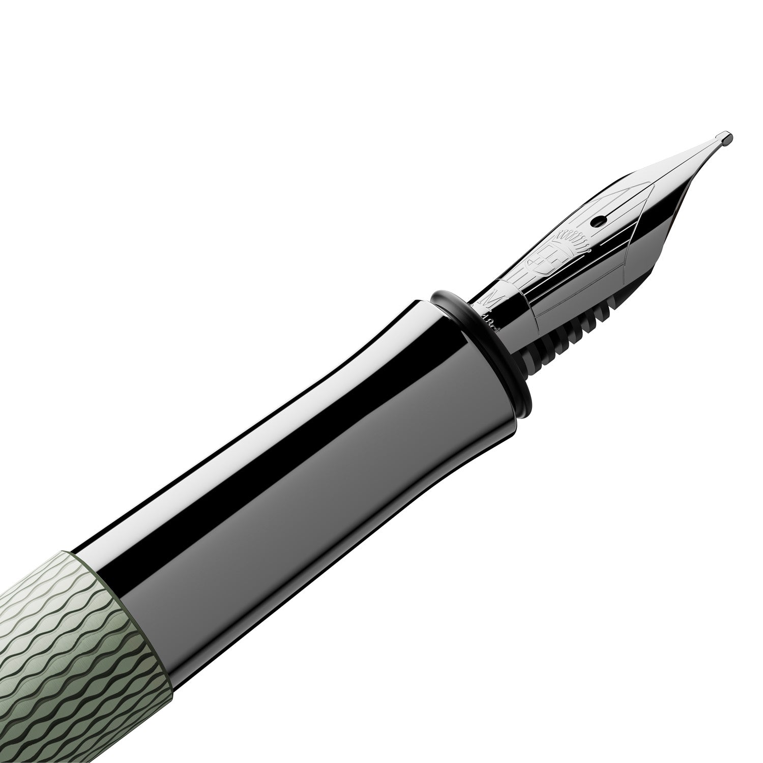 Graf Von Faber-Castell Guilloche Fountain Pen - Sage Green B