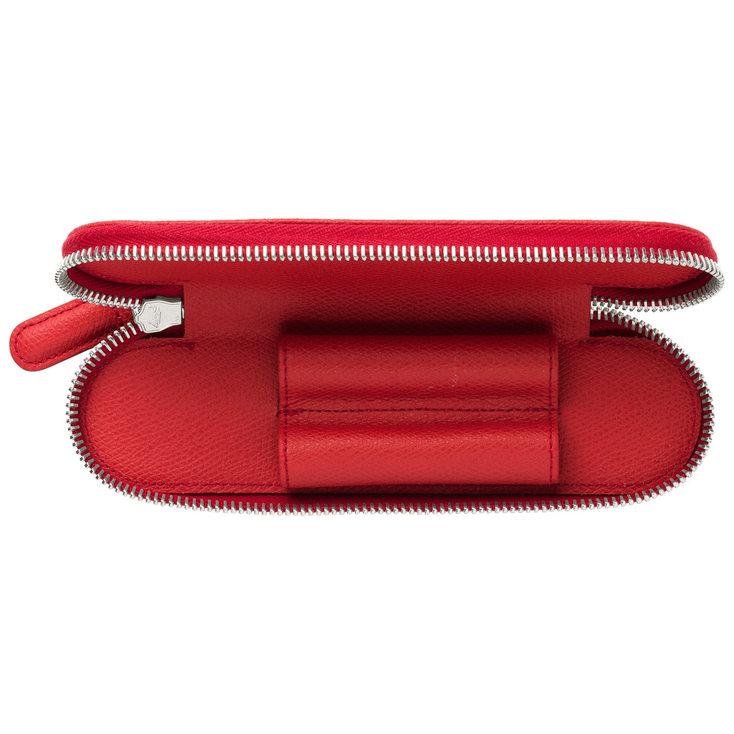 Graf Von Faber-Castell Epsom Leather 2 Pen Holder with Zip - India Red