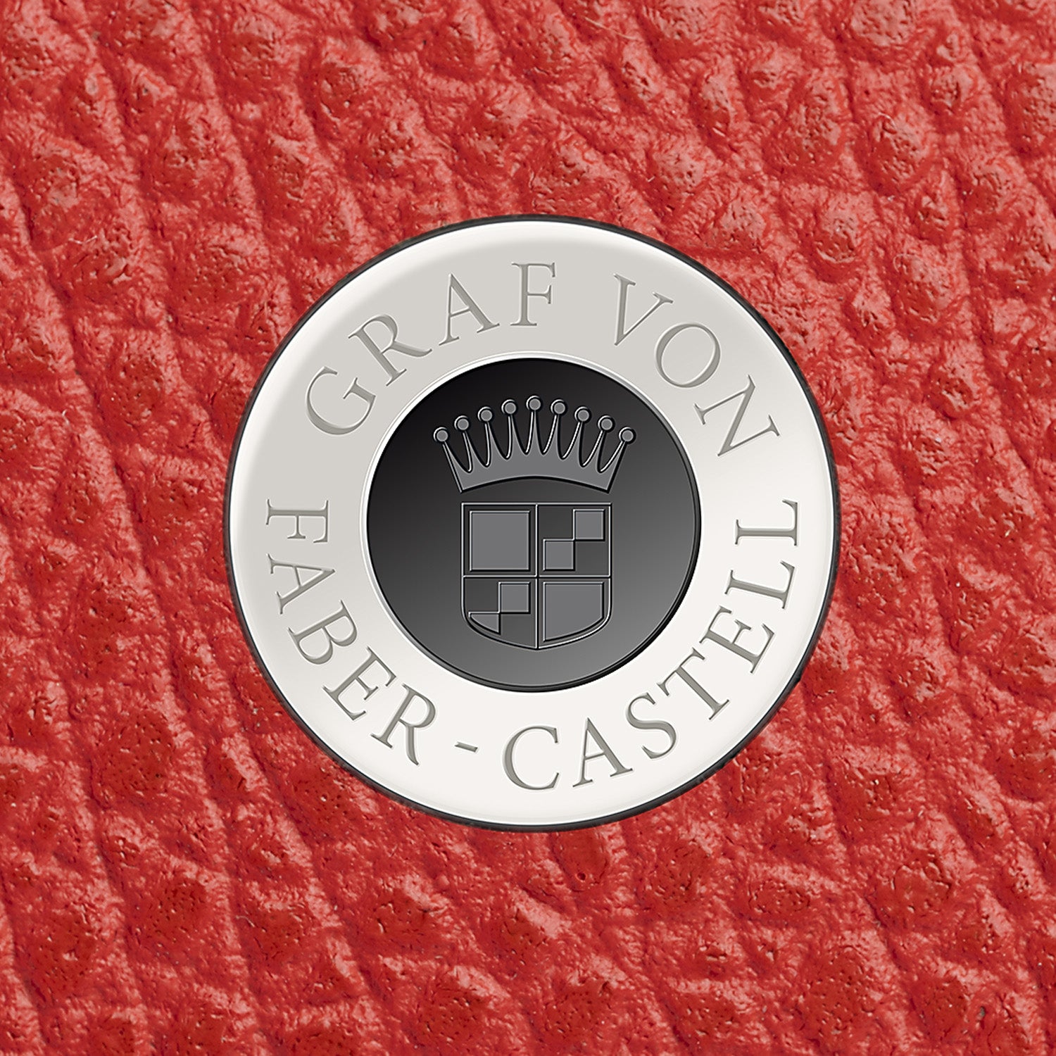 Graf Von Faber-Castell Epsom Leather 2 Pen Holder with Zip - India Red