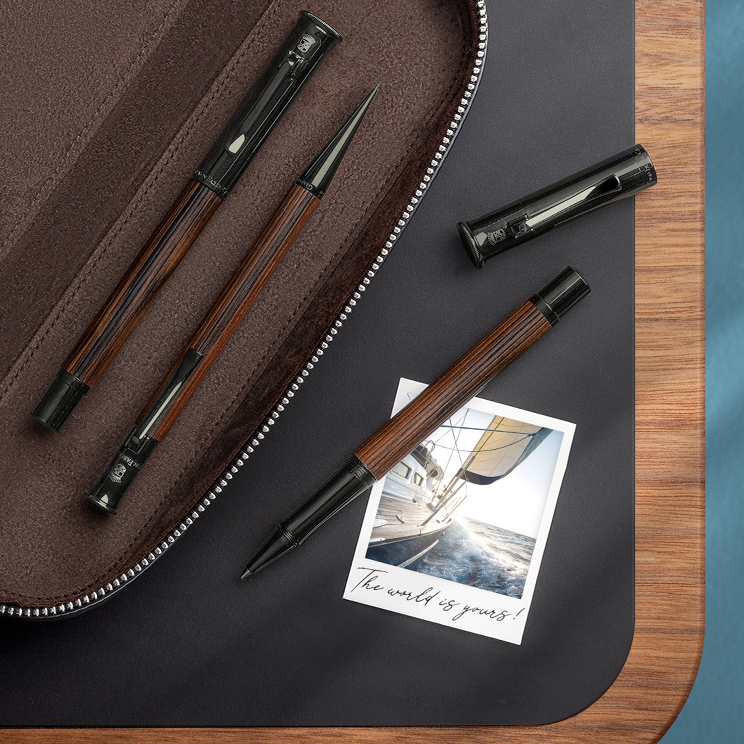 Graf Von Faber-Castell Classic Macassar Roller Ball Pen - Black Edition