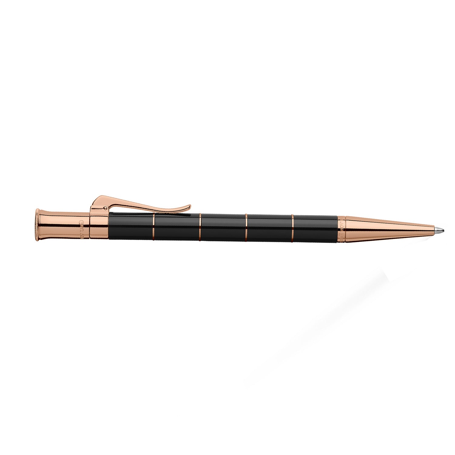 Graf Von Faber-Castell Classic Anello Ball Pen - Black Rosegold