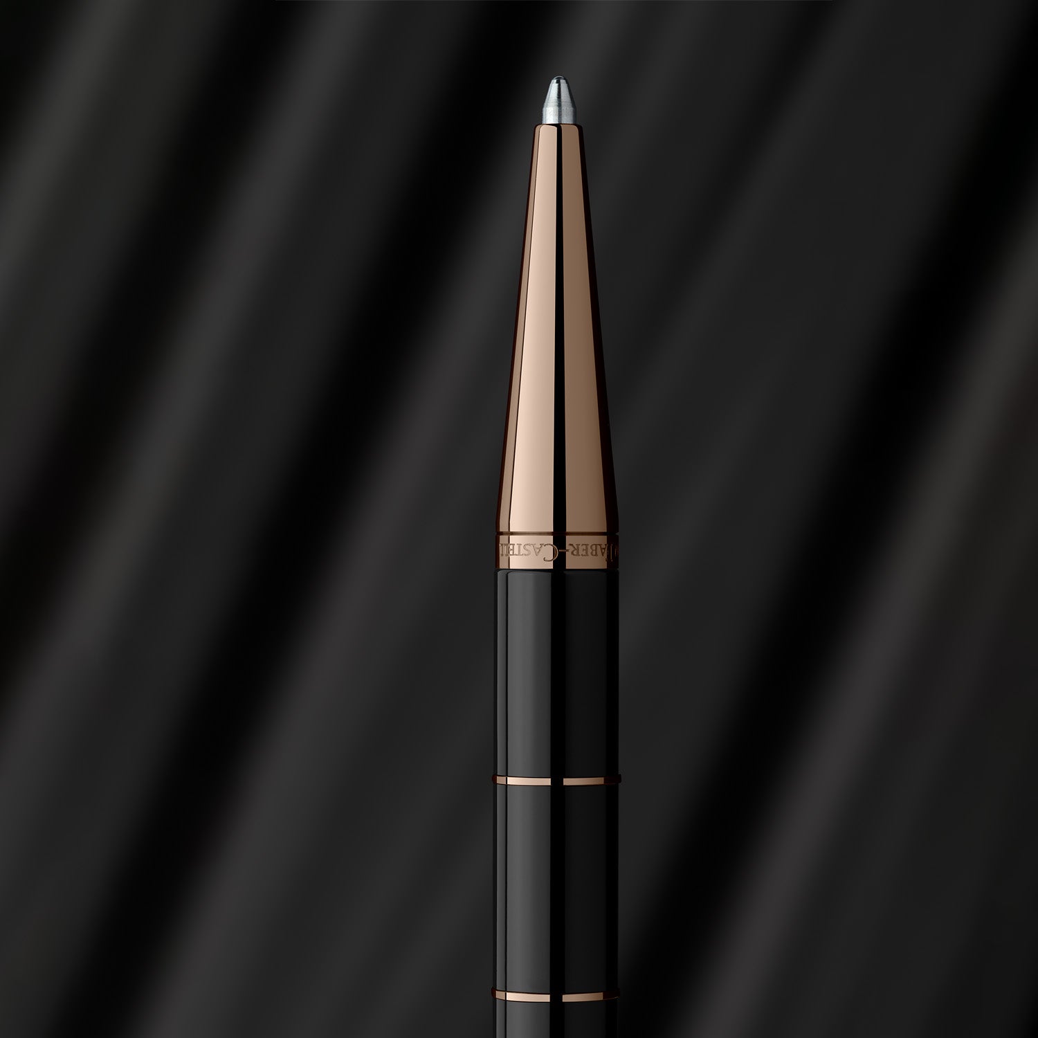Graf Von Faber-Castell Classic Anello Ball Pen - Black Rosegold