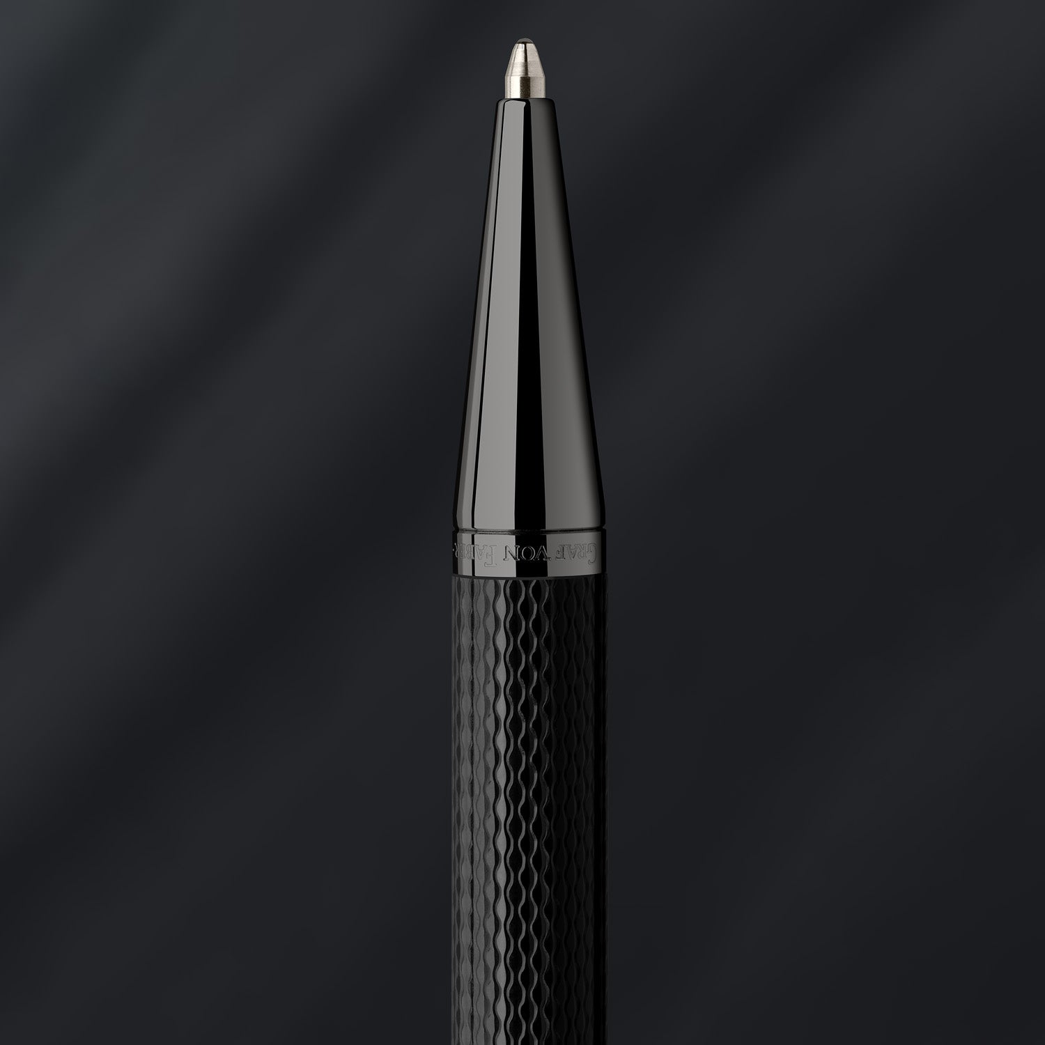 Graf Von Faber-Castell Guilloche Ball Pen - Black Edition