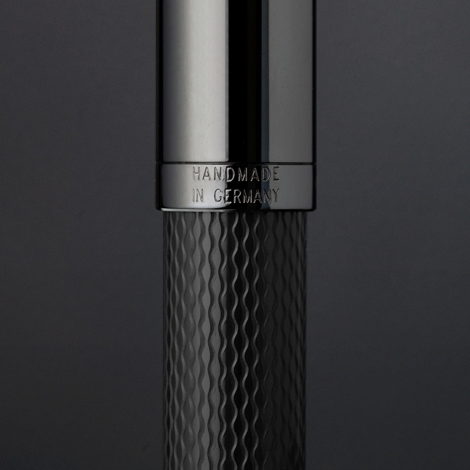 Graf Von Faber-Castell Guilloche Black Edition Fountain Pen - Anthracite EF