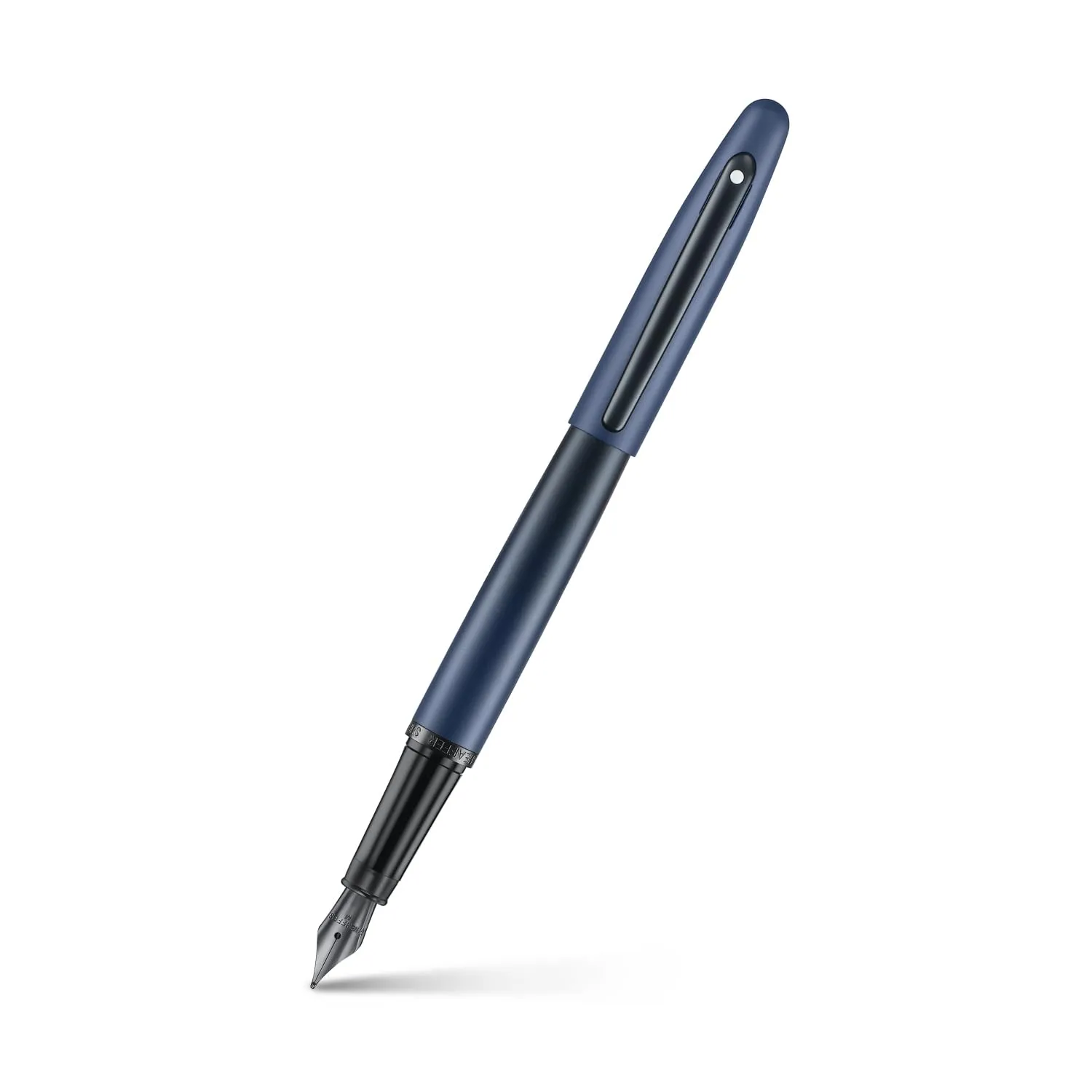 Sheaffer VFM Fountain Pen | E9429 Matt Blue with Black Trims with PVD | Medium Nib with Converter | Premium Fountain Pen