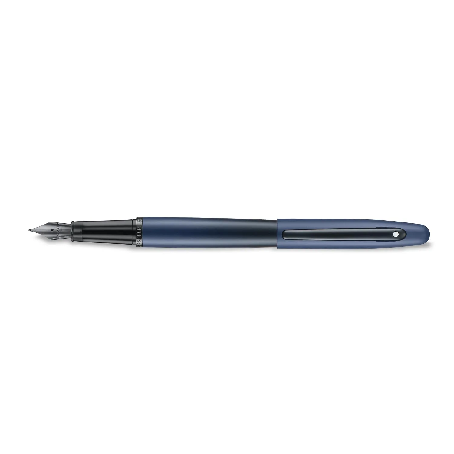 Sheaffer VFM Fountain Pen | E9429 Matt Blue with Black Trims with PVD | Medium Nib with Converter | Premium Fountain Pen