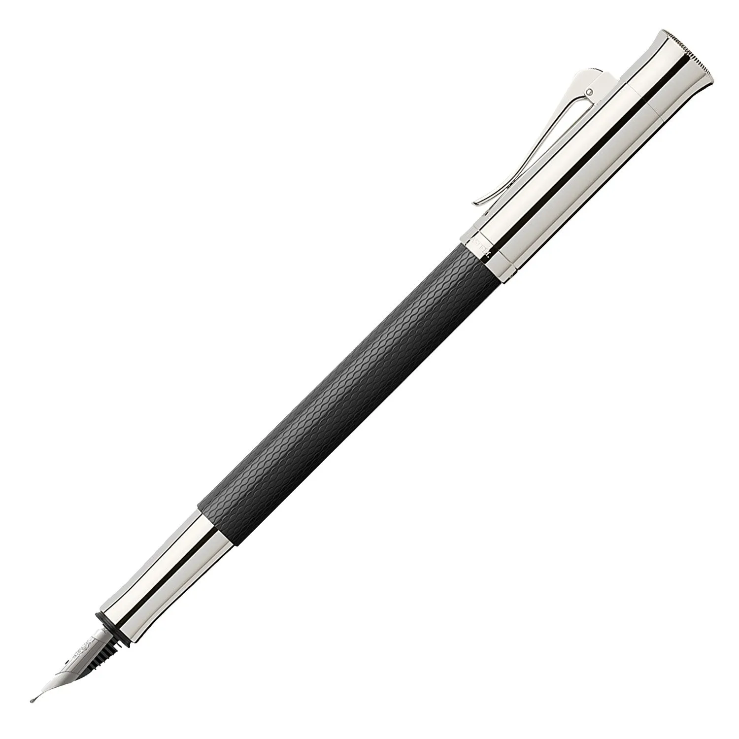 Graf Von Faber-Castell Guilloche Fountain Pen - Black EF