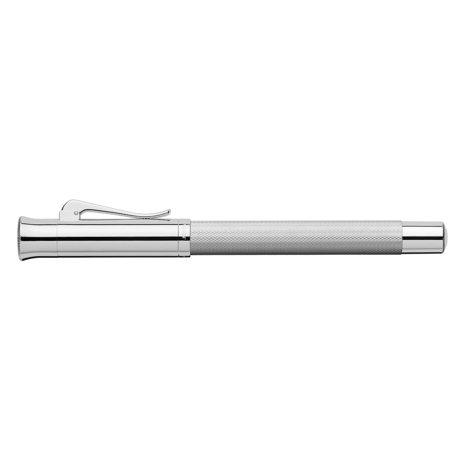 Graf Von Faber-Castell Guilloche Fountain Pen - Rhodium F