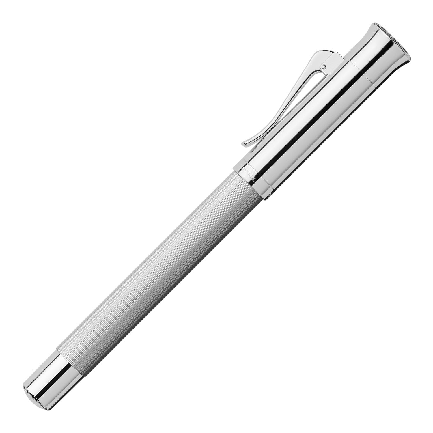 Graf Von Faber-Castell Guilloche Fountain Pen - Rhodium F