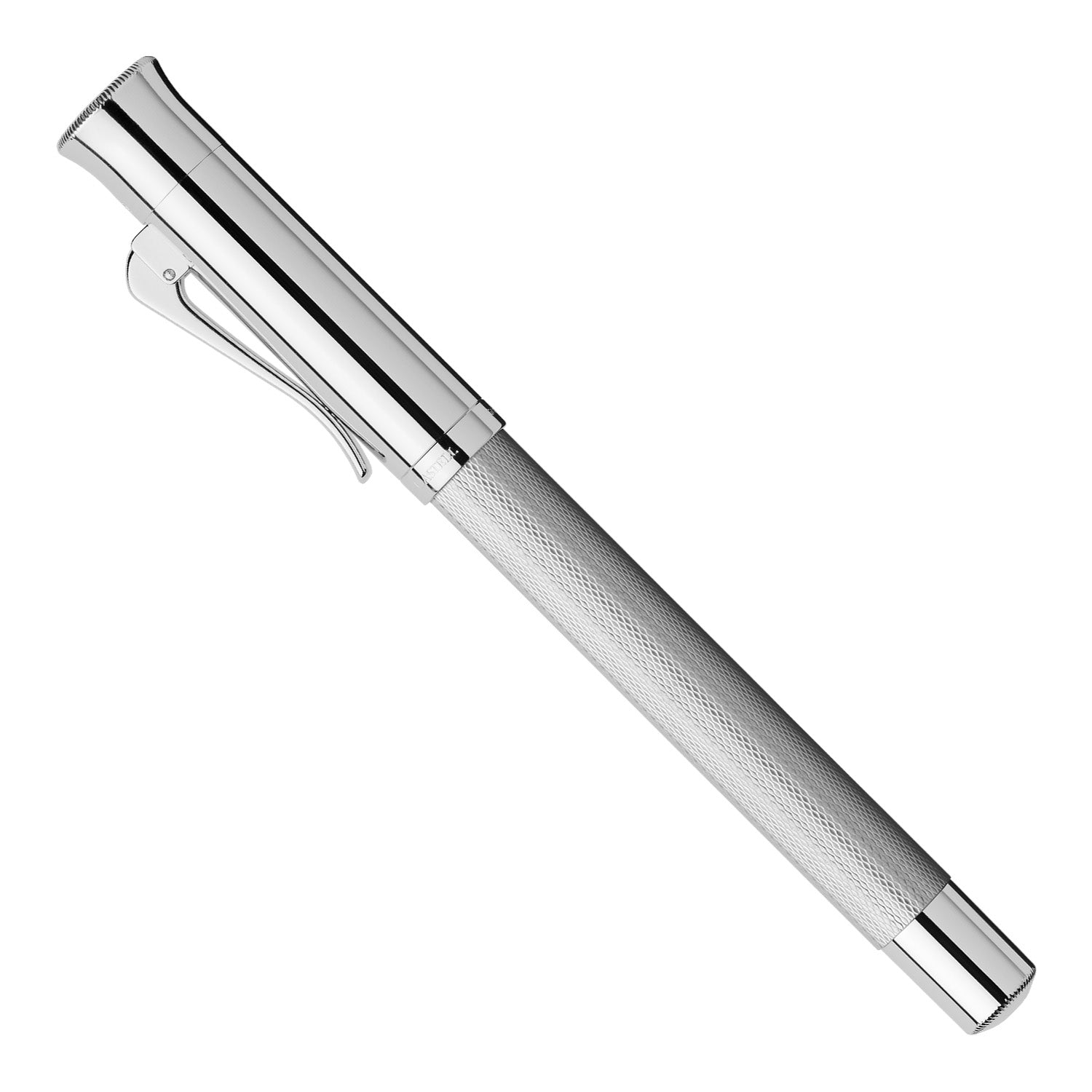 Graf Von Faber-Castell Guilloche Fountain Pen - Rhodium F