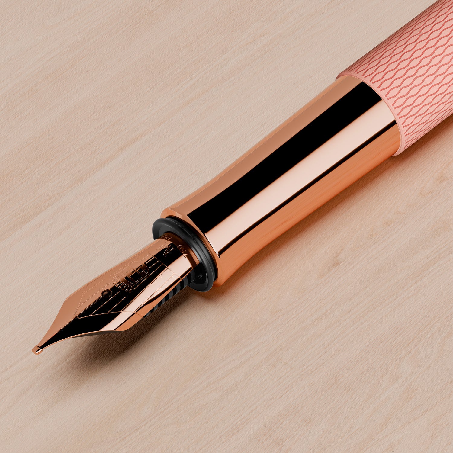 Graf Von Faber-Castell Guilloche Fountain Pen - Rose Blush EF