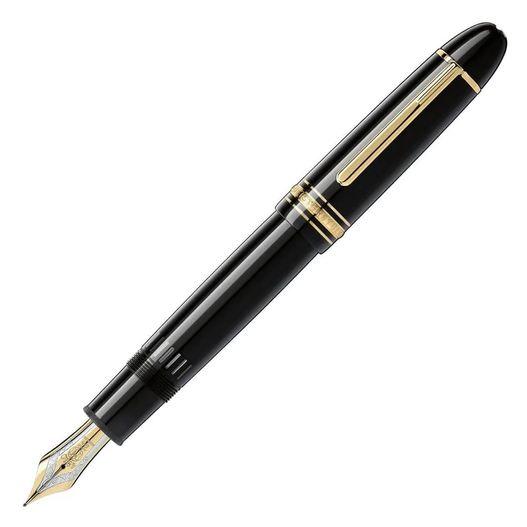 Montblanc Meisterstück Classique Fountain Pen  MB132113 Black with Gold Trims