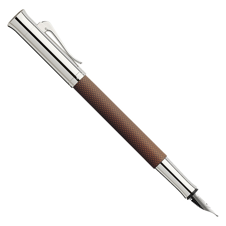 Graf Von Faber-Castell Guilloche Fountain Pen - Cognac Brown B