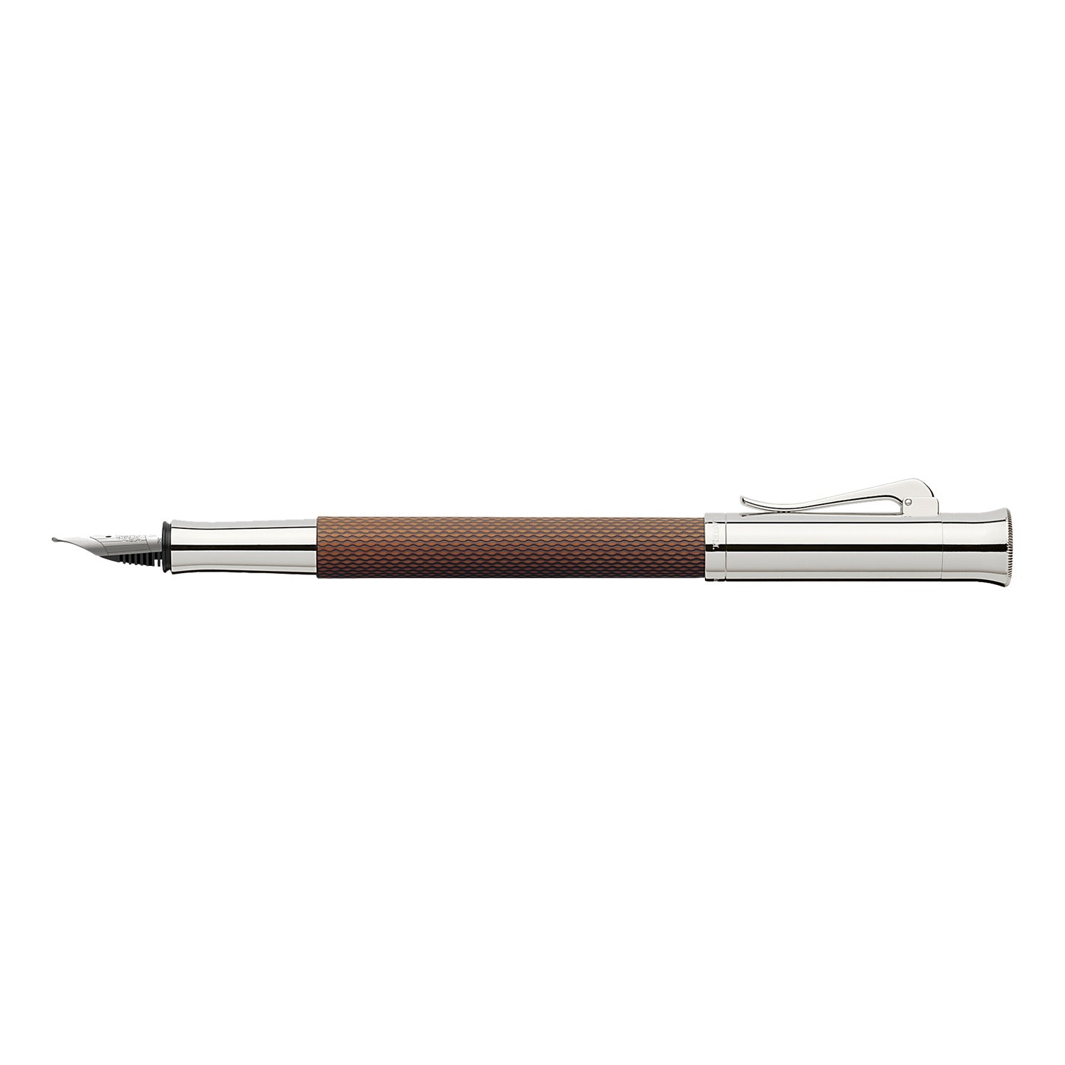 Graf Von Faber-Castell Guilloche Fountain Pen - Cognac Brown B
