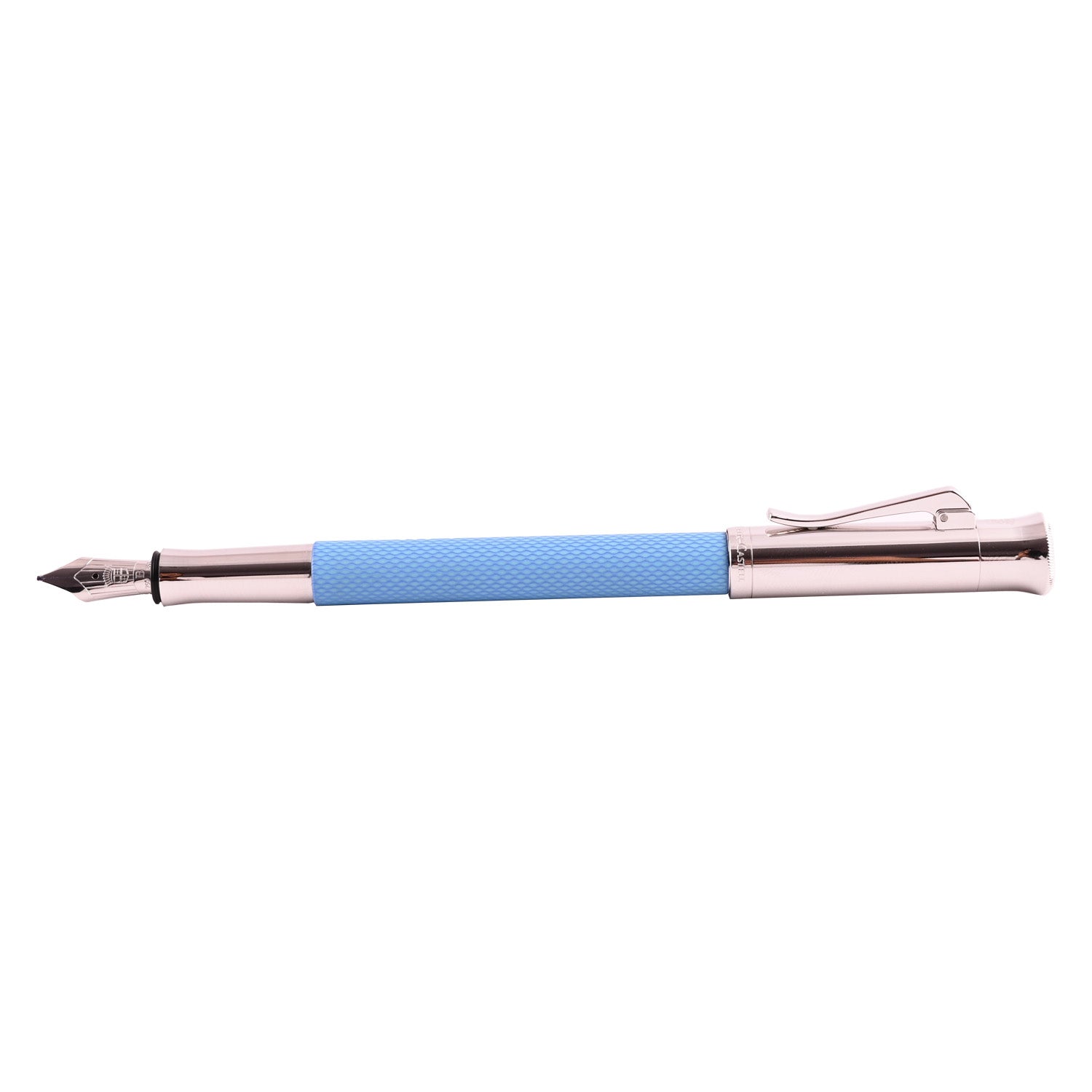 Graf Von Faber-Castell Guilloche Fountain Pen - Gulf Blue B