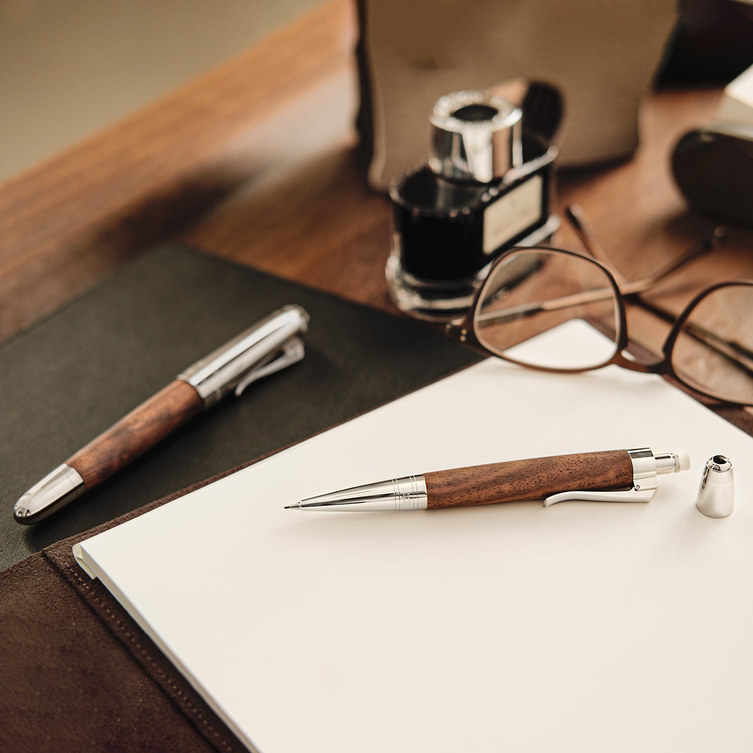 Graf Von Faber-Castell Magnum 0.7mm Mechanical Pencil - Caucasian Walnut Wood
