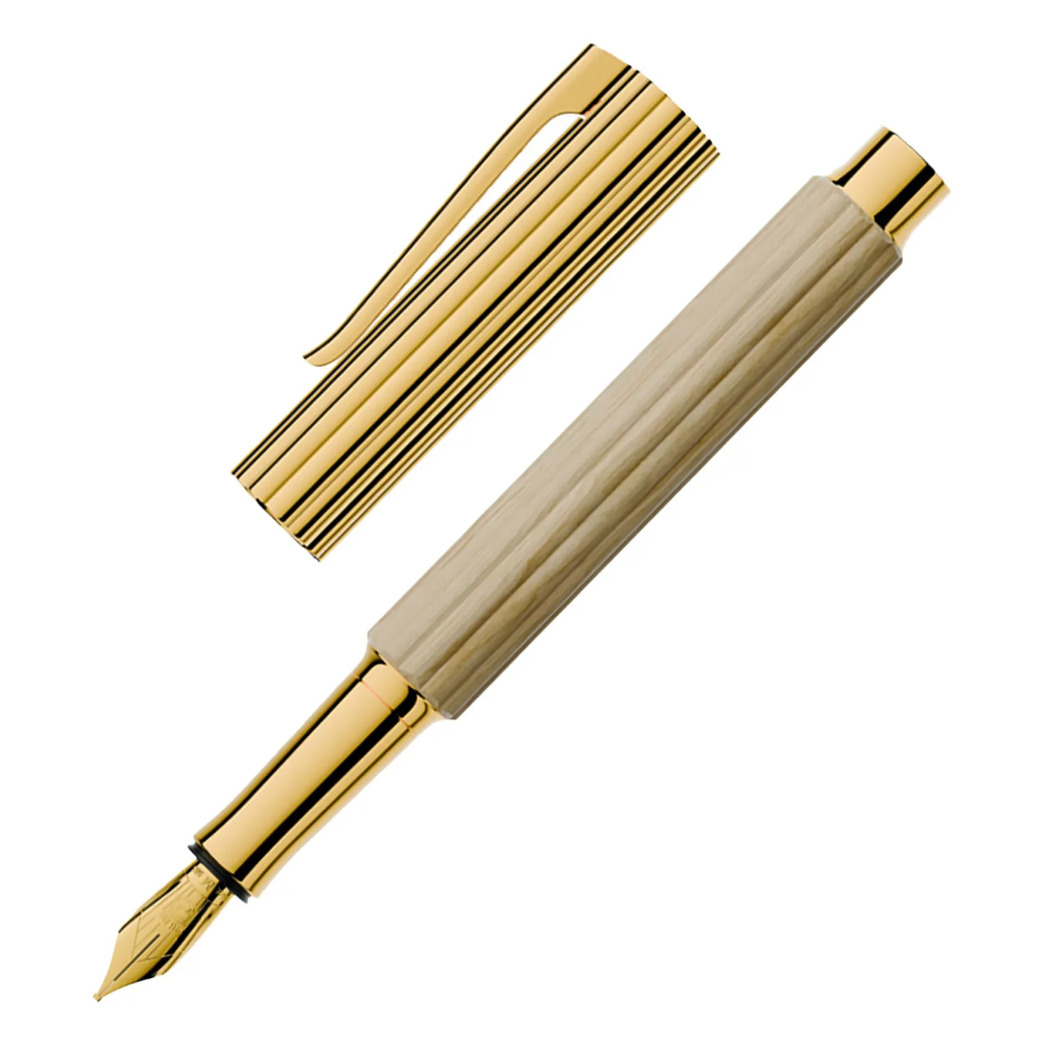 Graf Von Faber-Castell Bloom Fountain Pen - Hornbeam Wood GT M