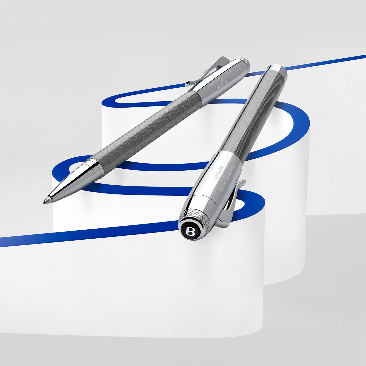 Graf Von Faber-Castell x Bentley Fountain Pen - Tungsten M