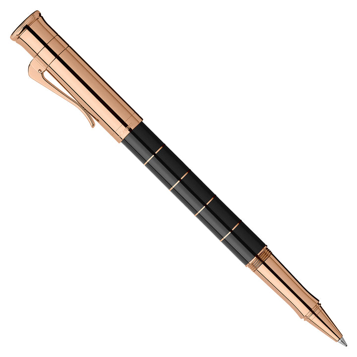 Graf Von Faber-Castell Classic Anello Roller Ball Pen - Black Rosegold