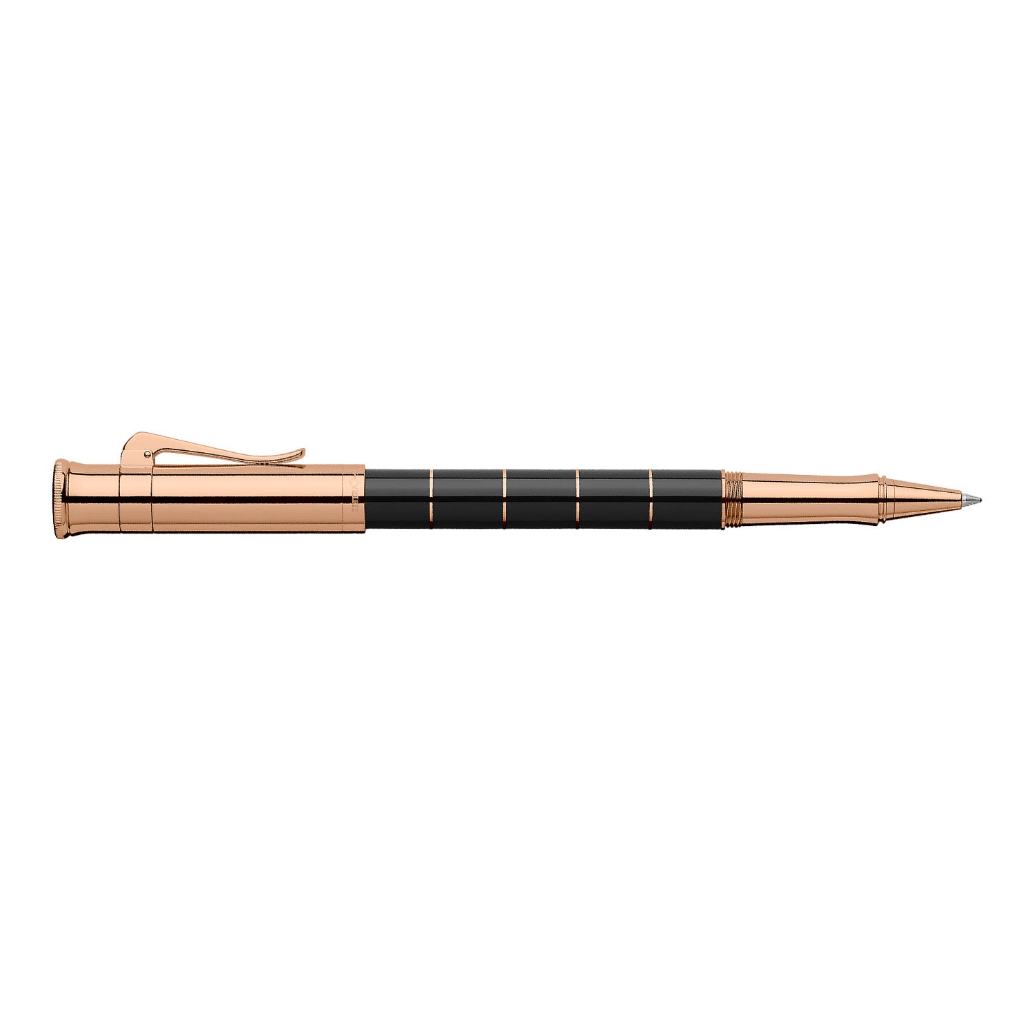 Graf Von Faber-Castell Classic Anello Roller Ball Pen - Black Rosegold
