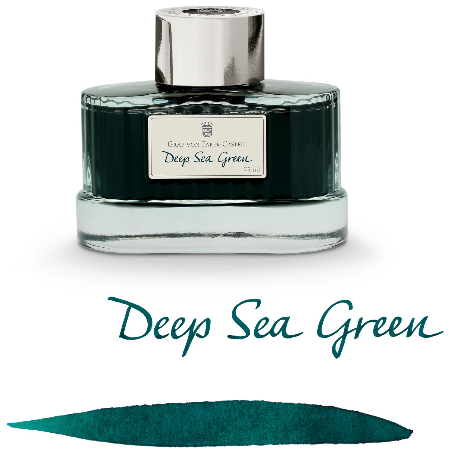 Graf Von Faber-Castell Deep Sea Green Ink Bottle - 75ml