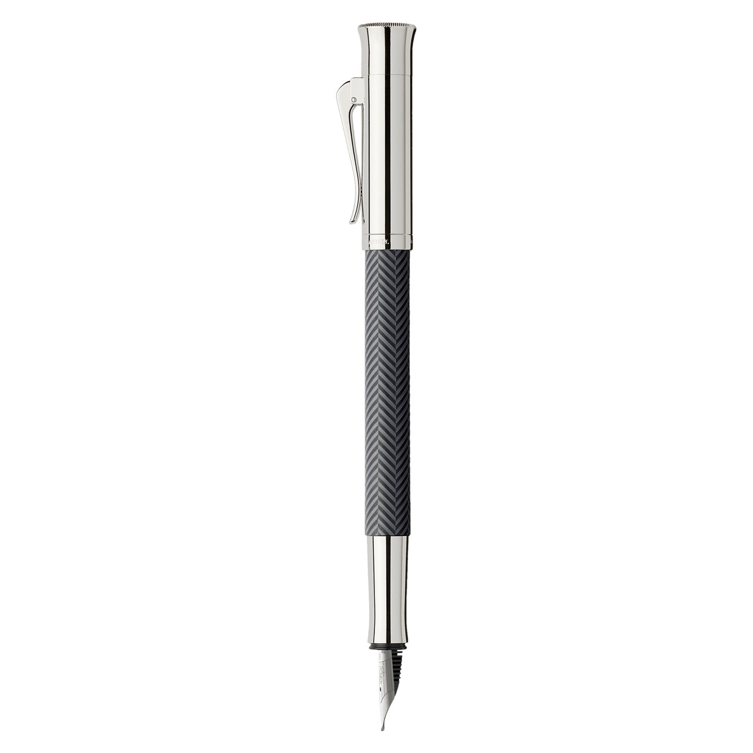 Graf Von Faber-Castell Guilloche Cisele Fountain Pen - Anthracite F