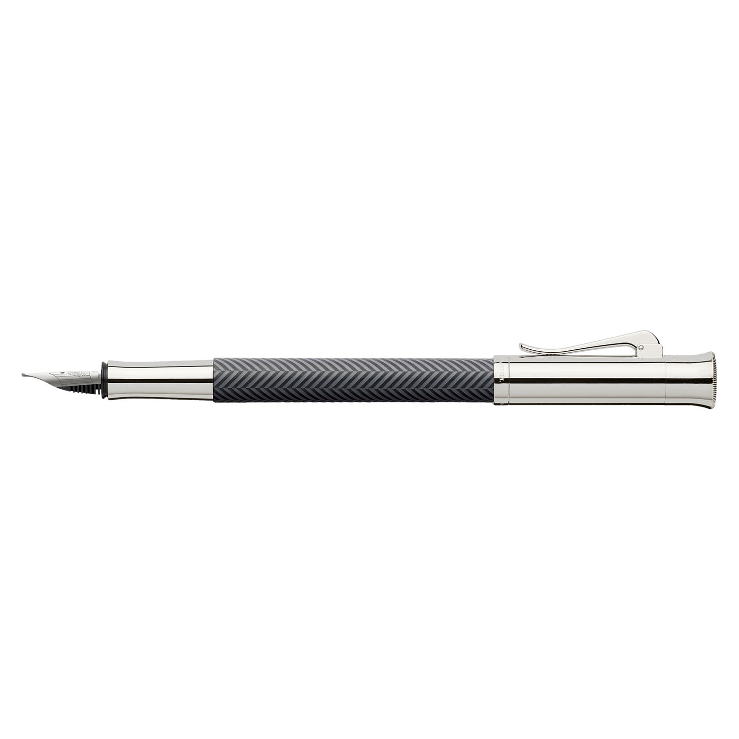 Graf Von Faber-Castell Guilloche Cisele Fountain Pen - Anthracite F